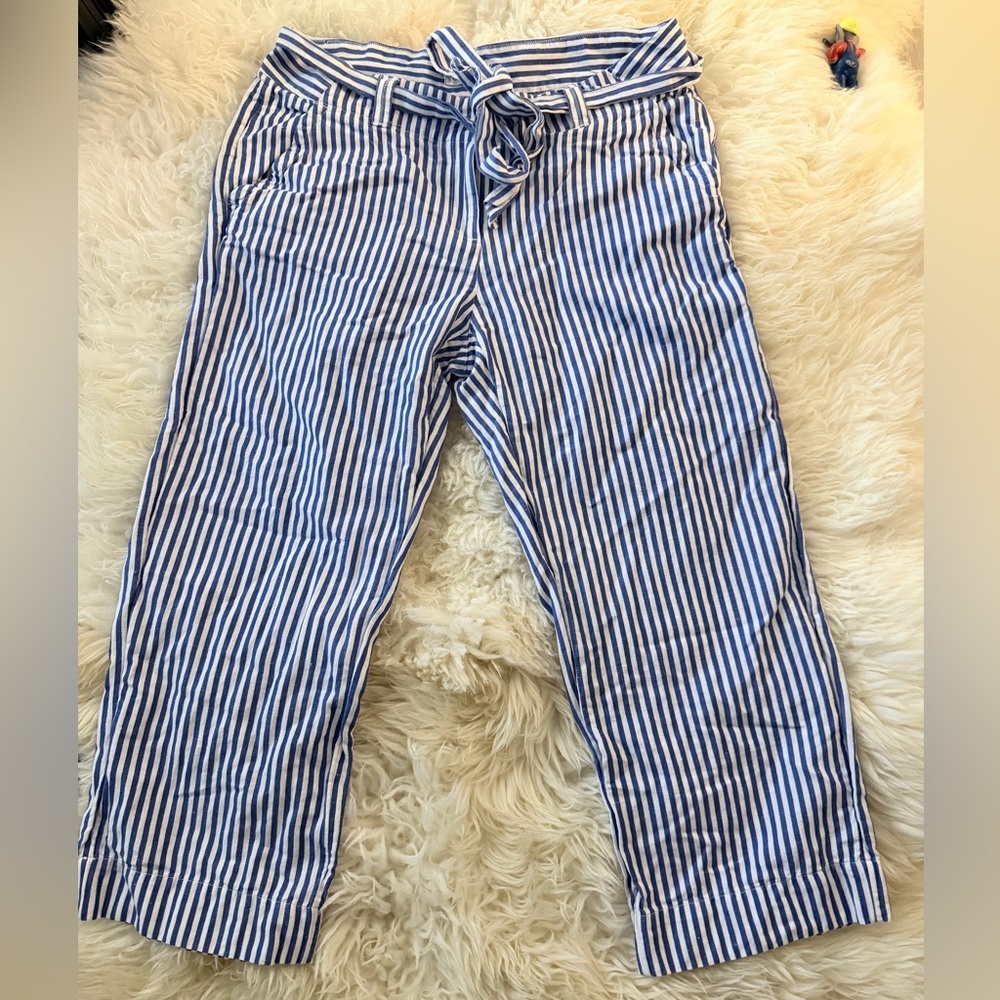 Vineyard Vines Blue and White Striped Women's Pants